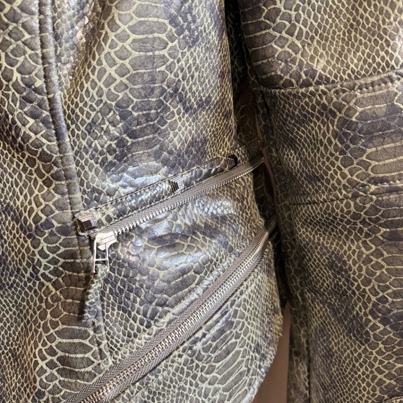 Fashion SX Rivet Faux Leather Jacket Zipper Moto Biker - Picture 9 of 14